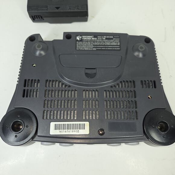 Vtg Nintendo 64 N64 Console Gray Consoles Video Retro Games Gaming Rumble Pak - Picture 10 of 12